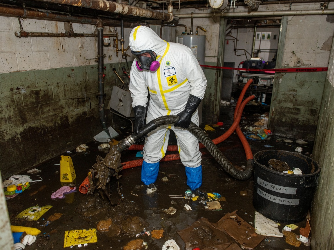 Raw Sewage Backup Biohazard Sanitization Near Me in Michigan