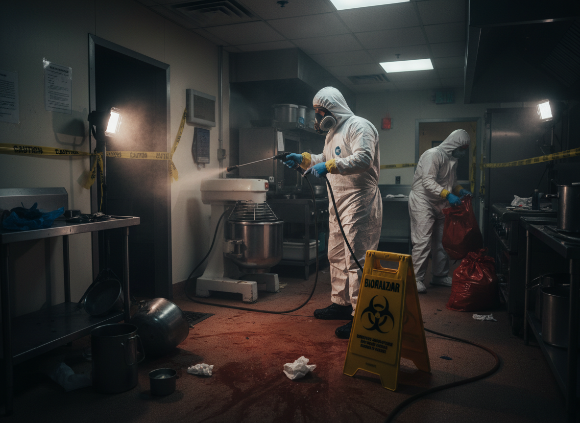 Workplace Fatality Biohazard Remediation in Troy, MI